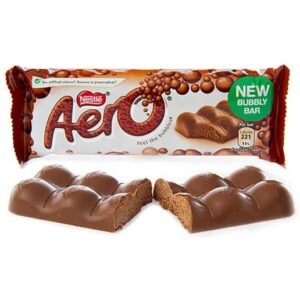 Nestle Import Aero Chocolate Bar Bubbly Milk 1.26 oz 24ct